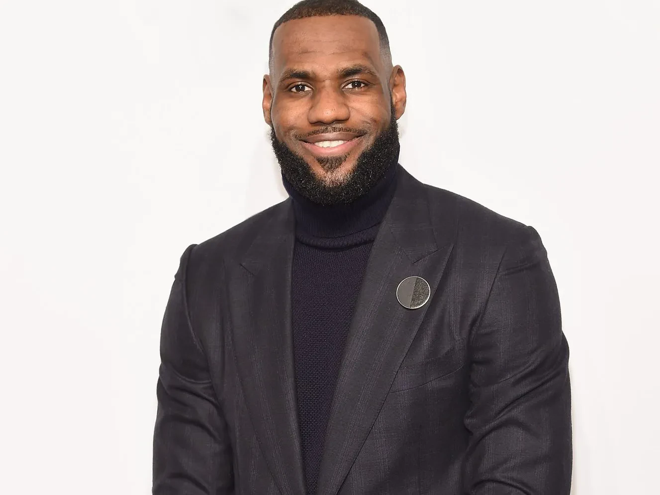 LeBron James short stubble beard 2024