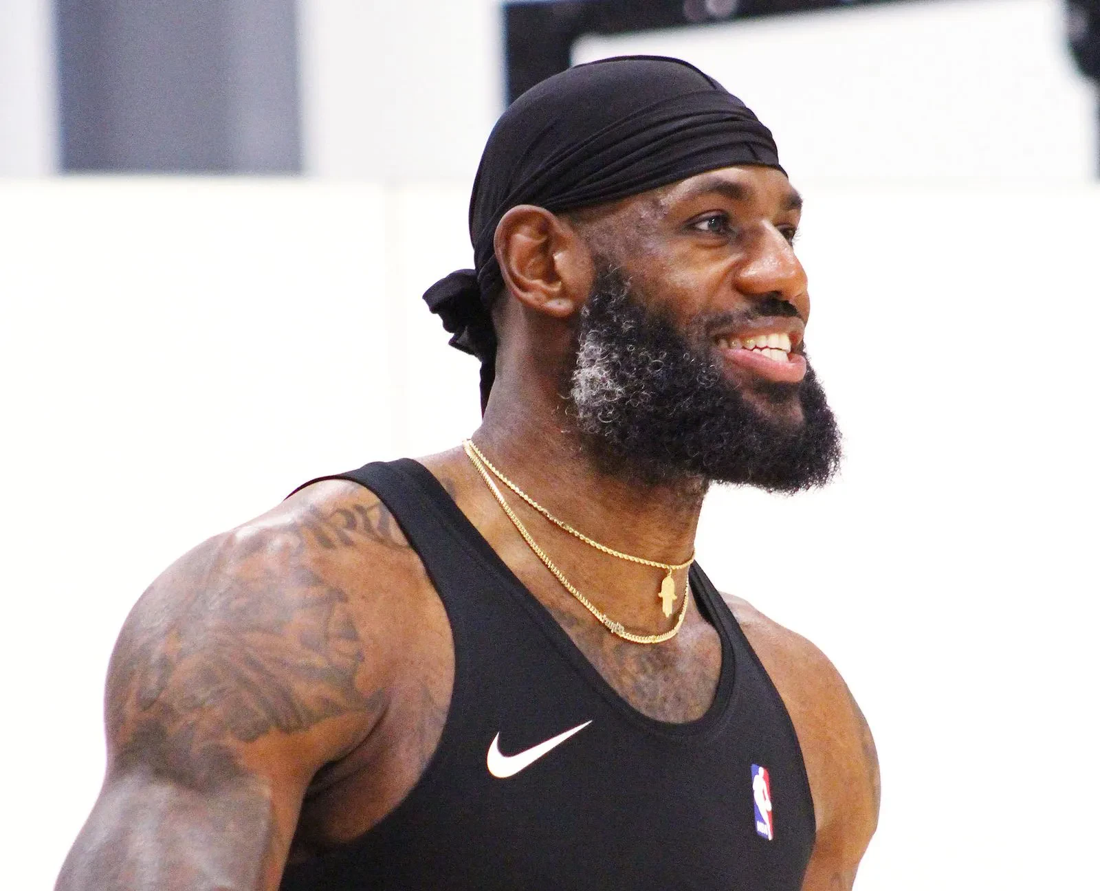 LeBron James various beard styles 2024