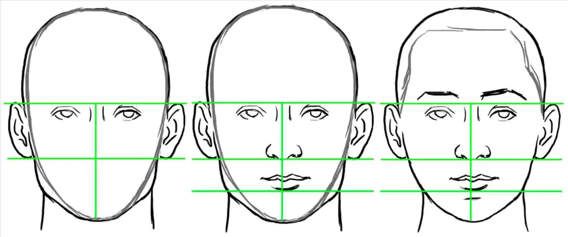 basic face shape sketch