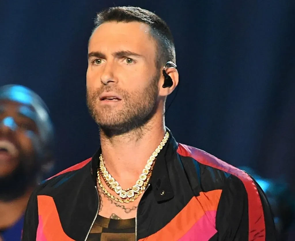 Adam Levine short beard 2024