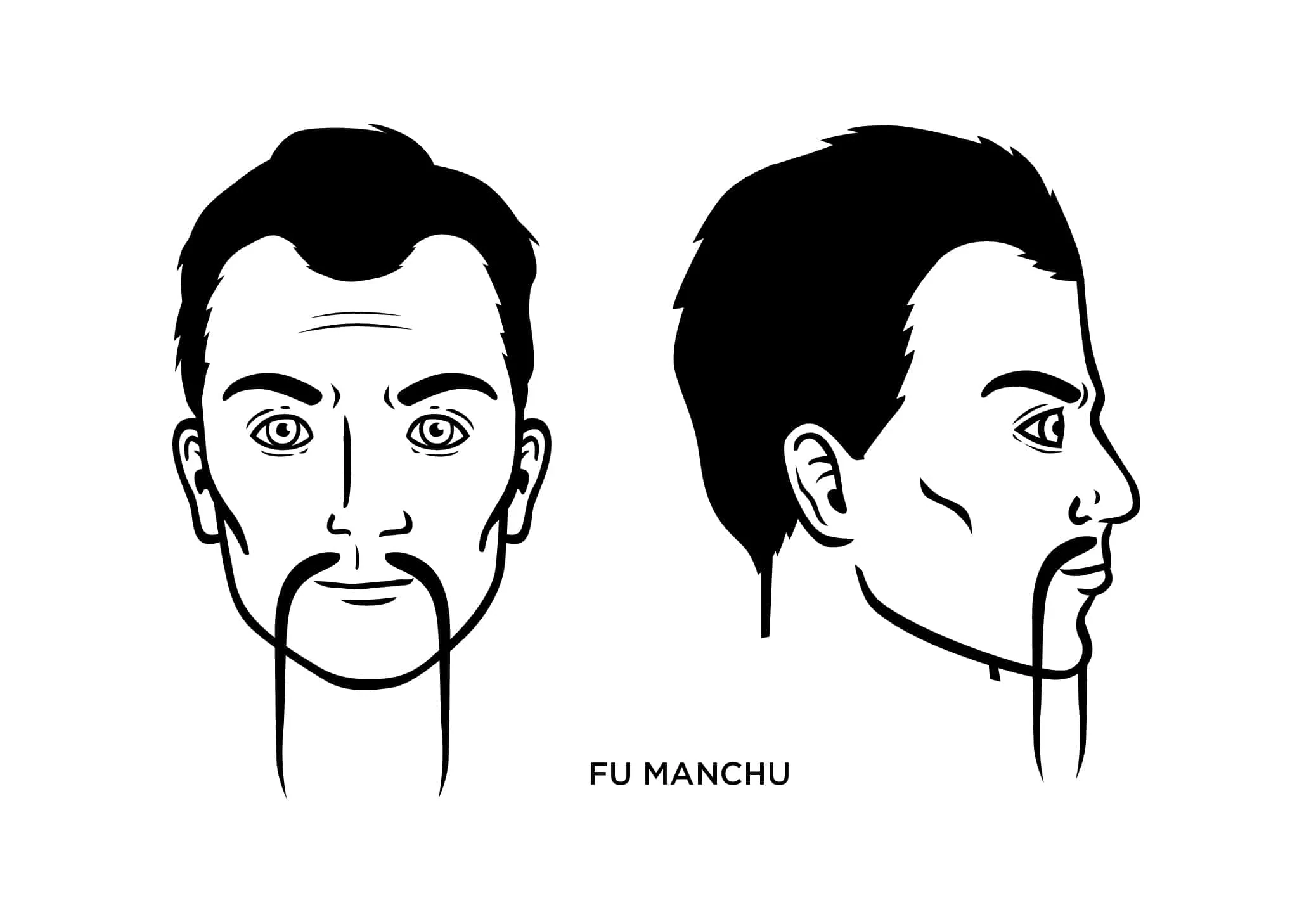 Fu Manchu Mustache 2024