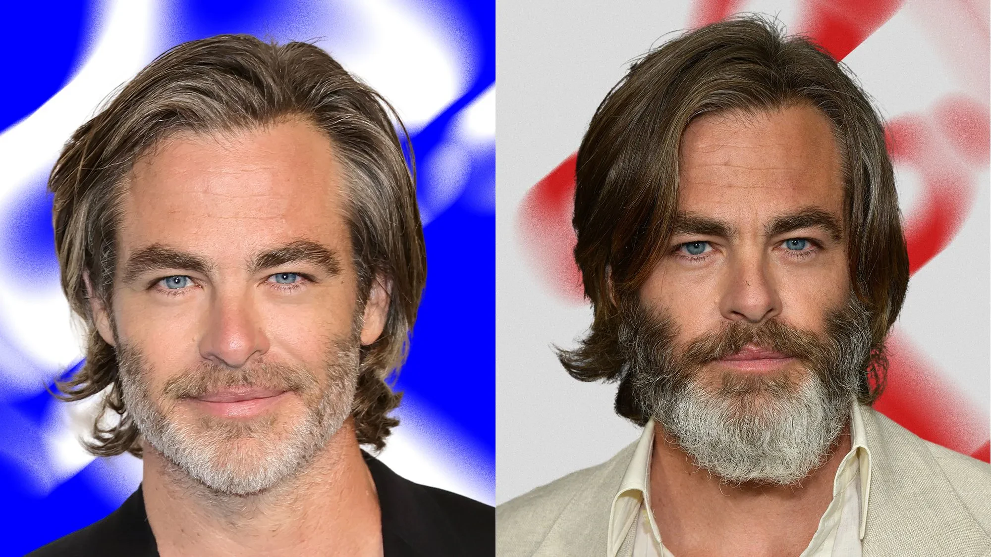 Chris Pine medium beard 2024