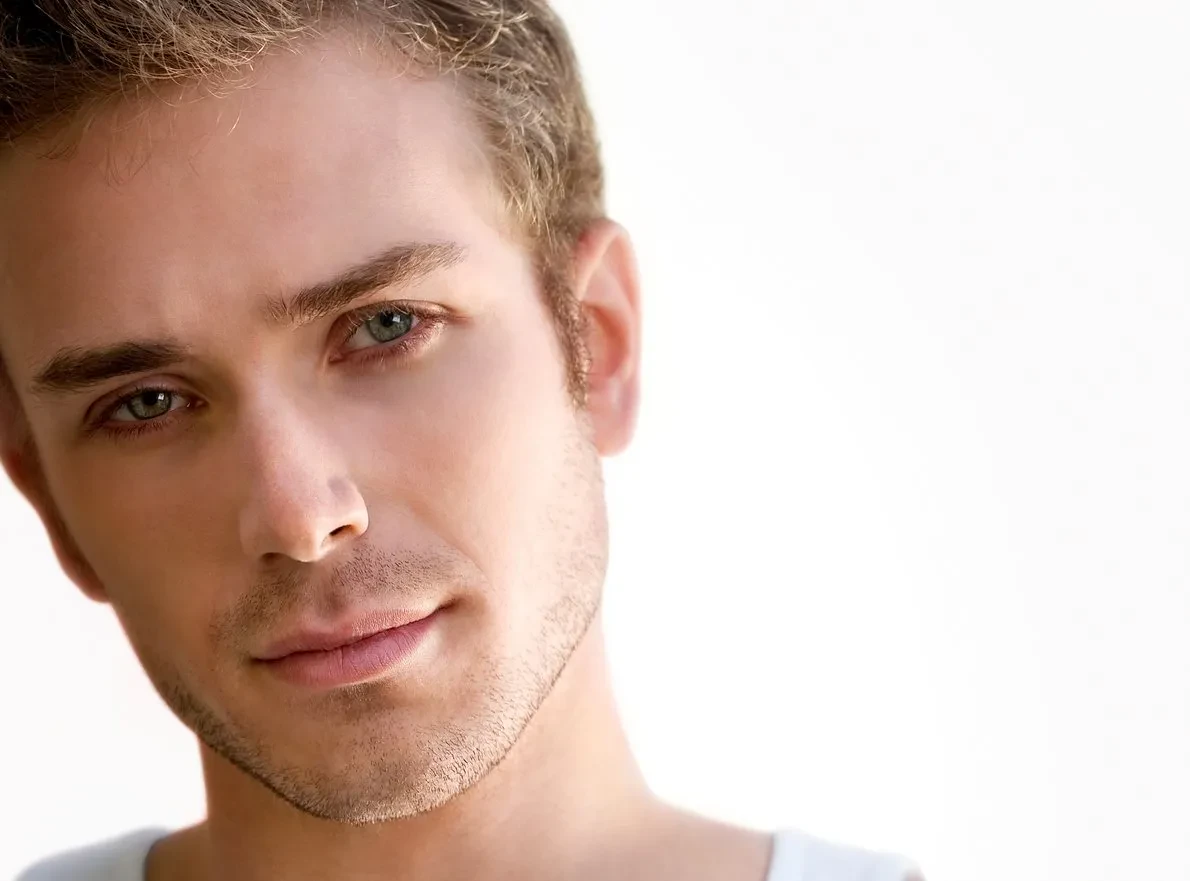 short stubble bald head