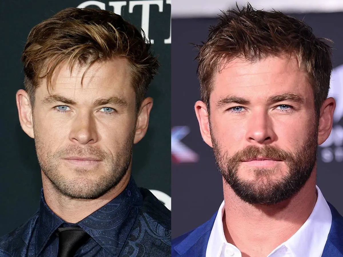 Chris Hemsworth Short Trimmed Beard 2024