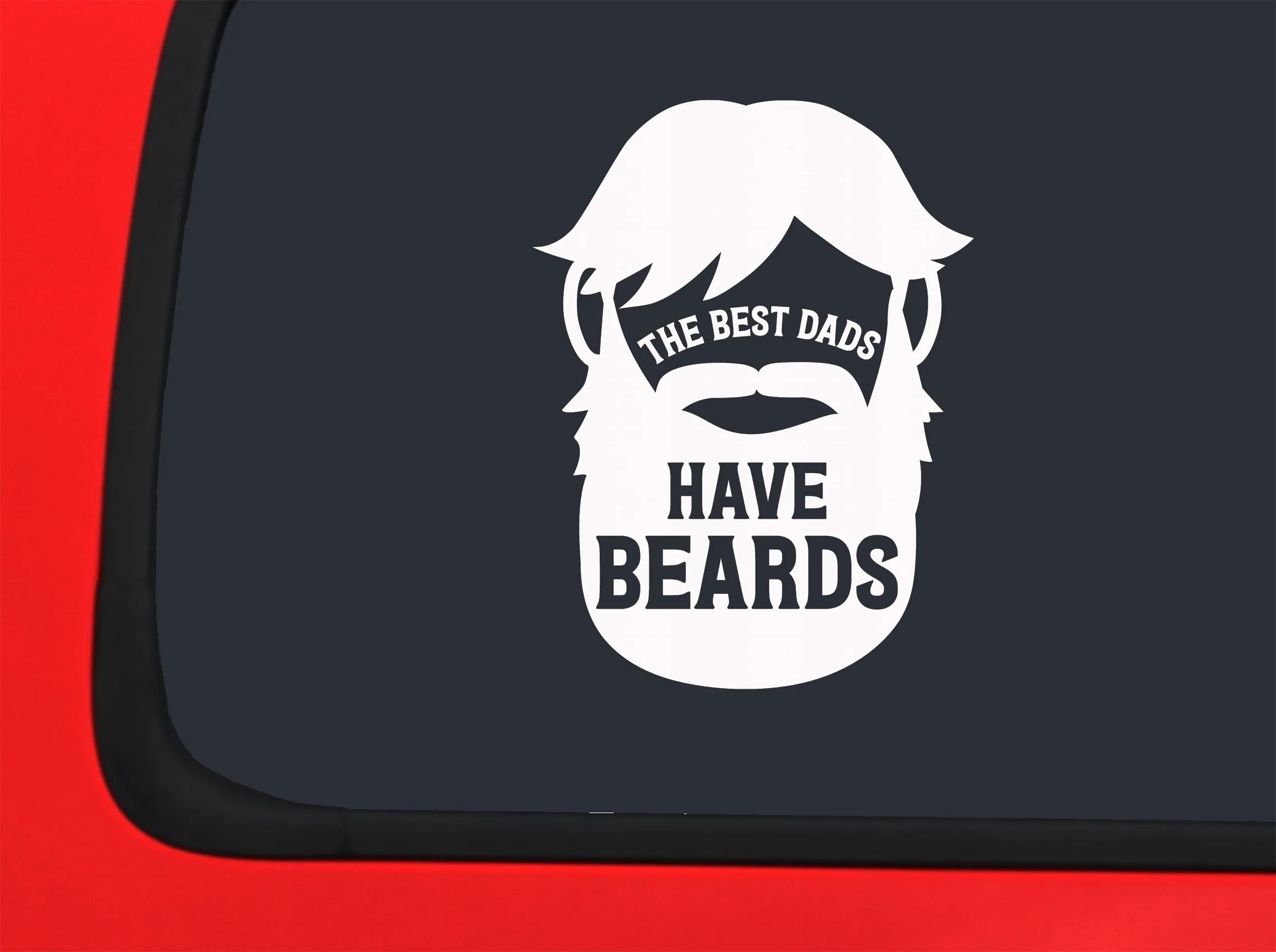 Funny beard pun sticker