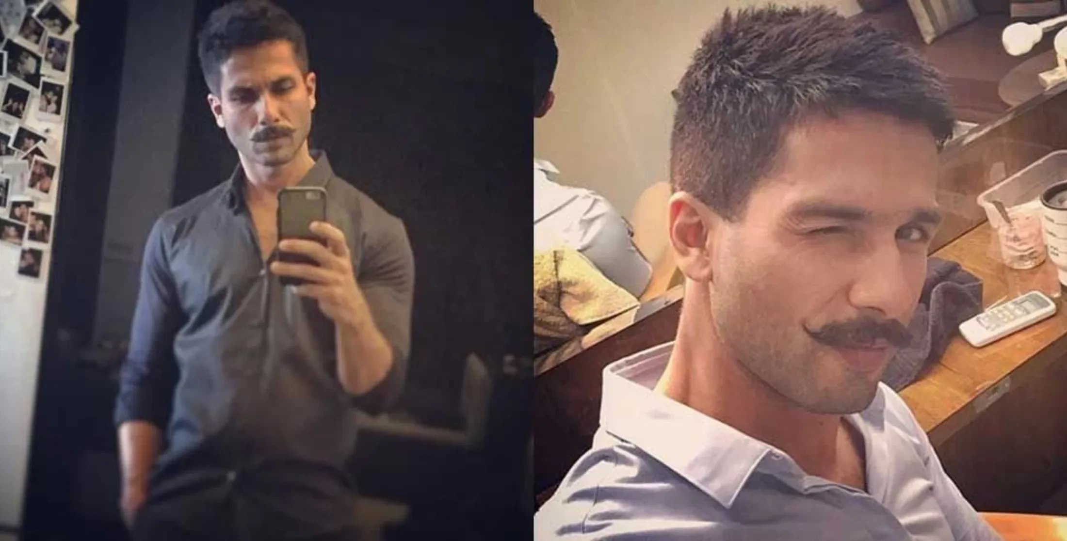 Shahid Kapoor goatee and mustache 2024