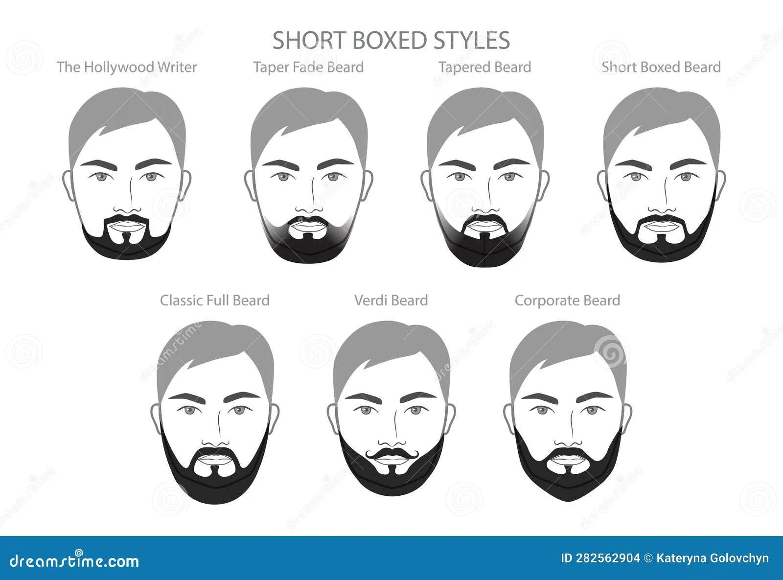 short boxed beard png 2024