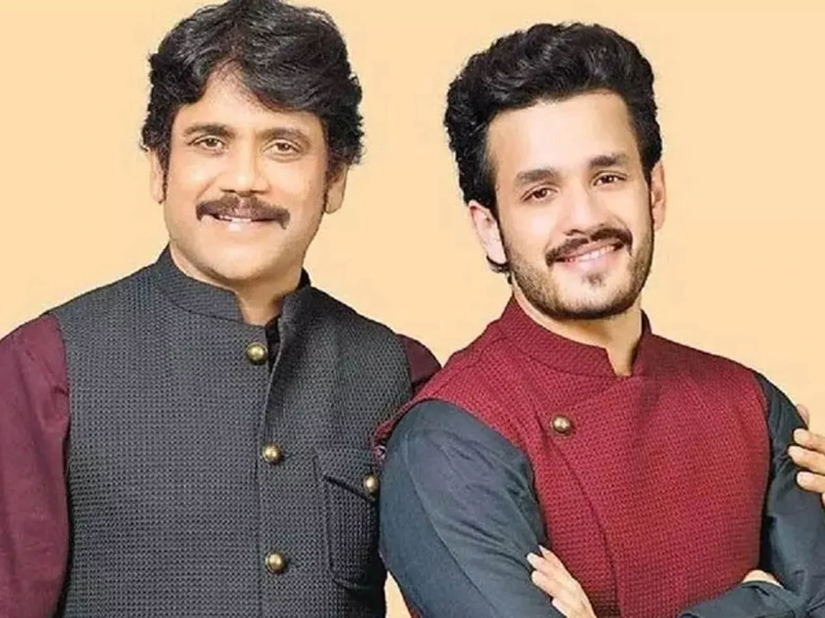 Akhil Akkineni various beard styles collage 2024