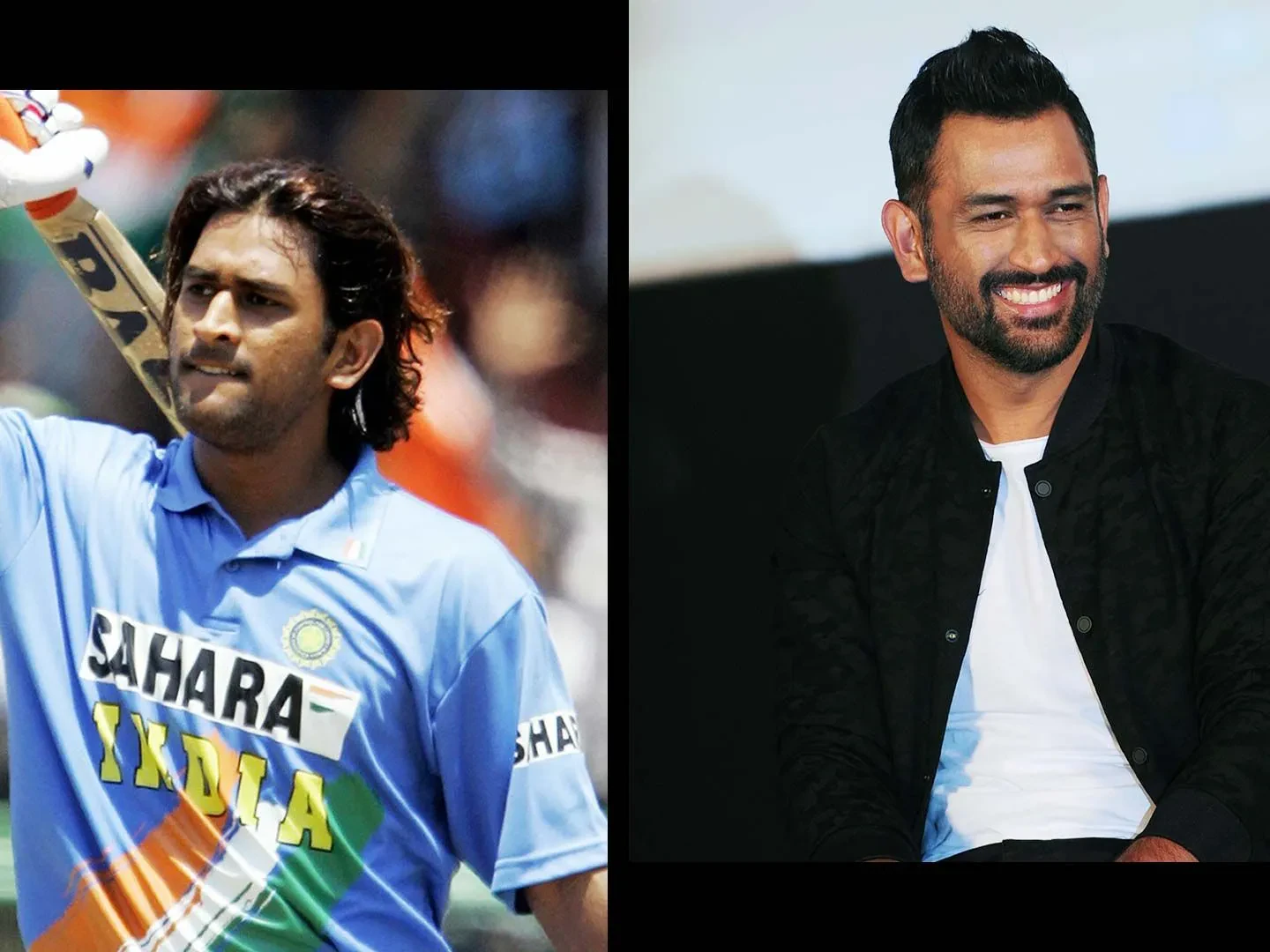 Dhoni’s beard style comparison